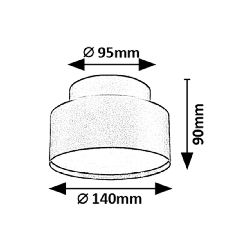 Rabalux - LED taklampa LED/24W/230V 3000K svart