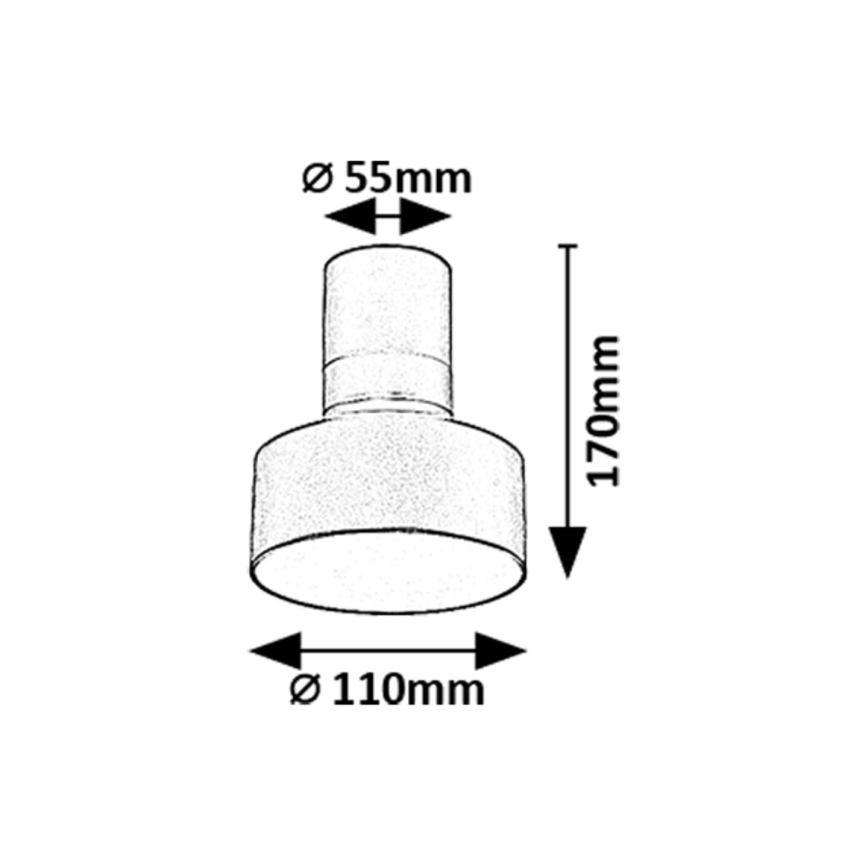Rabalux - LED taklampa LED/10W/230V 3000K svart