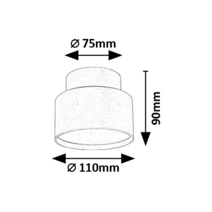 Rabalux - LED taklampa LED/16W/230V 3000K vit