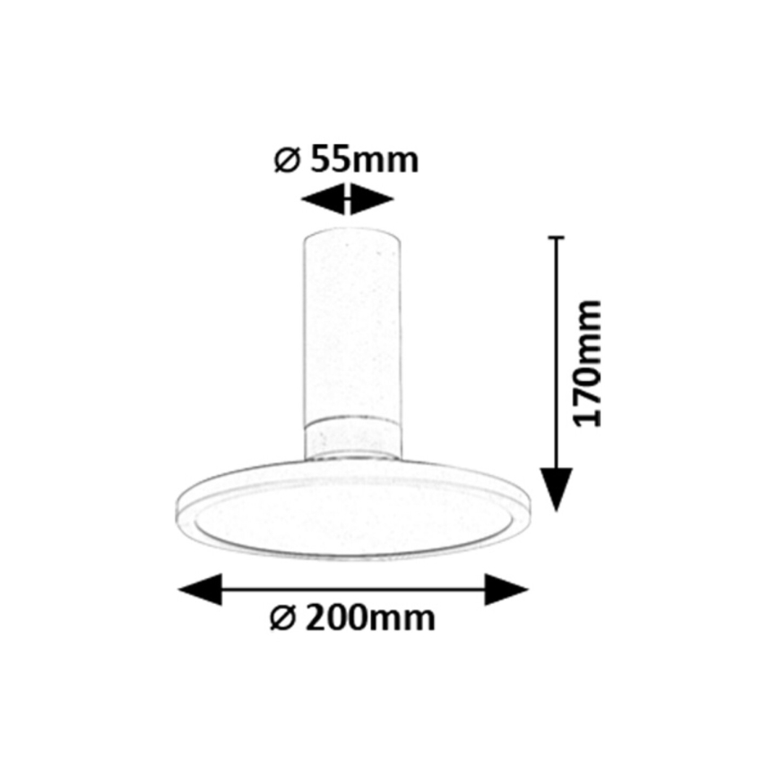Rabalux - LED taklampa LED/20W/230V 3000K vit