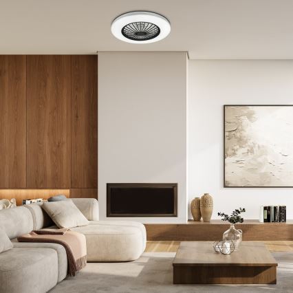 Rabalux - LED Dimbar taklampa med fläkt LED/48W/230V 3000-6500K + fjärrkontroll