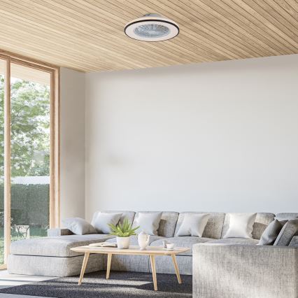 Rabalux - LED Dimbar taklampa med fläkt LED/48W/230V 3000-6500K + fjärrkontroll