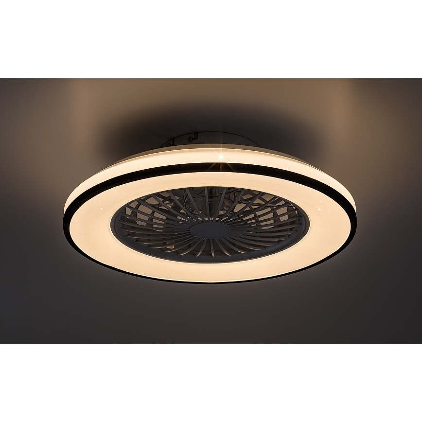 Rabalux - LED Dimbar taklampa med fläkt LED/48W/230V 3000-6500K + fjärrkontroll