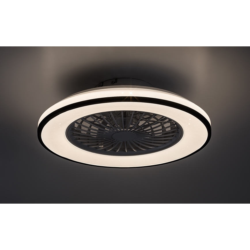 Rabalux - LED Dimbar taklampa med fläkt LED/48W/230V 3000-6500K + fjärrkontroll