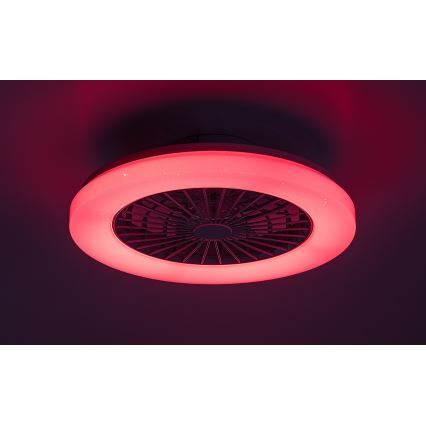 Rabalux - LED RGB Dimbar taklampa med fläkt LED/48W/230V 3000-6500K + fjärrkontroll