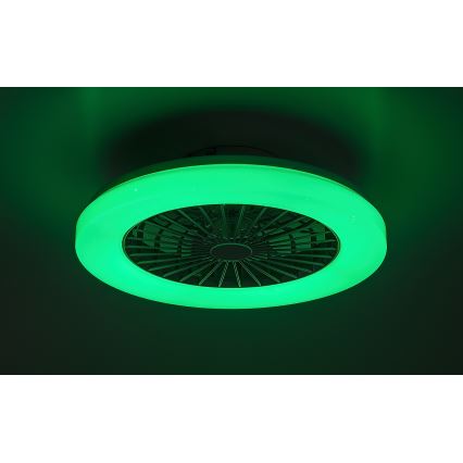 Rabalux - LED RGB Dimbar taklampa med fläkt LED/48W/230V 3000-6500K + fjärrkontroll