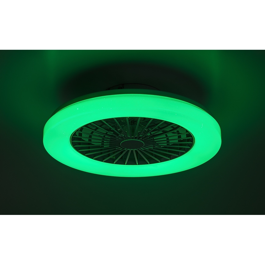 Rabalux - LED RGB Dimbar taklampa med fläkt LED/48W/230V 3000-6500K + fjärrkontroll