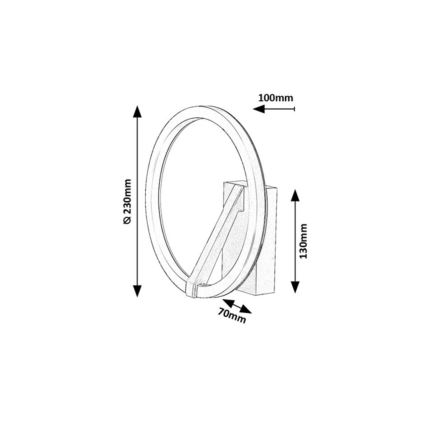 Rabalux - LED väggarmatur LED/8W/230V 3000K