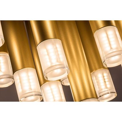 Rabalux - Taklampa 13xG9/5W/230V guld