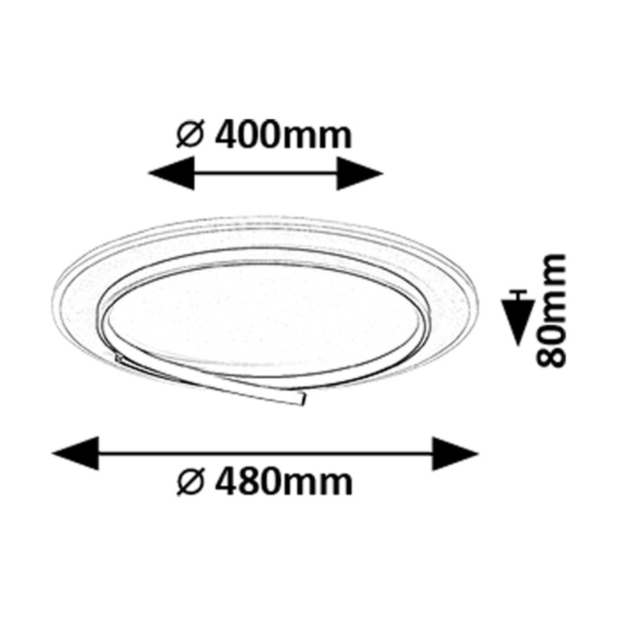 Rabalux - LED taklampa LED/40W/230V 4000K