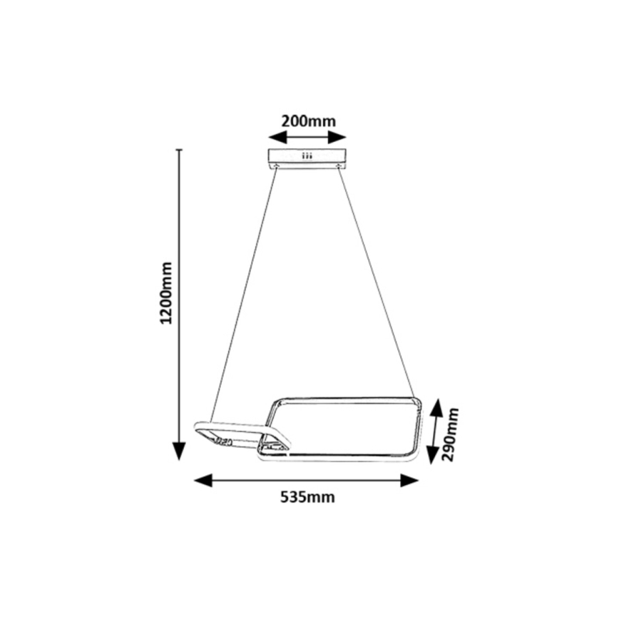 Rabalux - LED ytmonterad ljuskrona LED/36W/230V 4000K