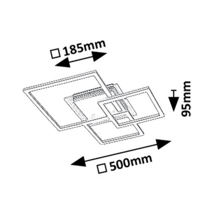 Rabalux - LED taklampa LED/40W/230V 3000K