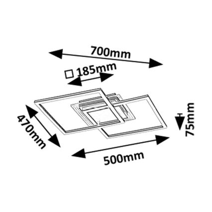Rabalux - LED taklampa LED/28W/230V 3000K