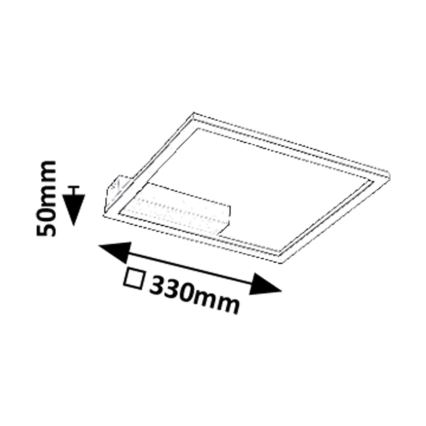 Rabalux - LED taklampa LED/24W/230V 3000K
