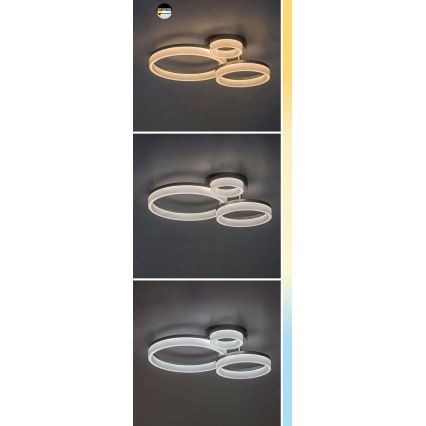 Rabalux - LED taklampa LED/24W/230V 3000/4000/6500K 38x51 cm matt krom