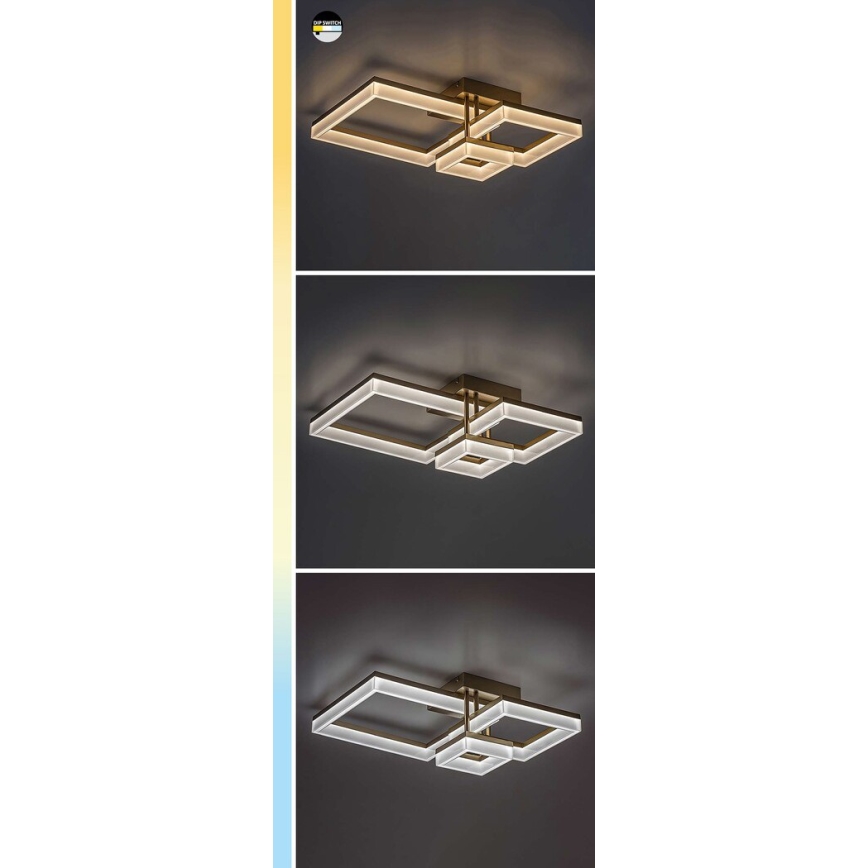 Rabalux - LED taklampa LED/22W/230V 3000/4000/6500K guld