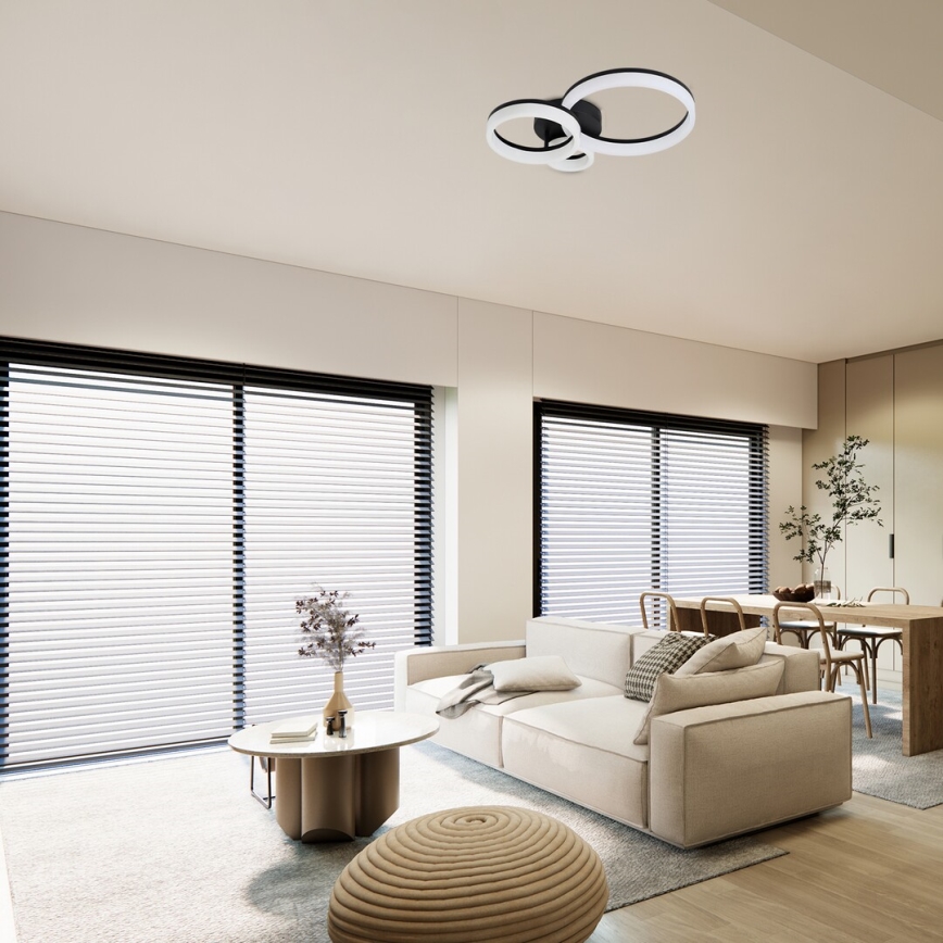 Rabalux - LED taklampa LED/24W/230V 3000/4000/6500K svart