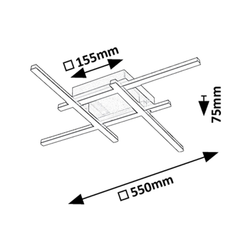 Rabalux - LED taklampa LED/24W/230V 4000K
