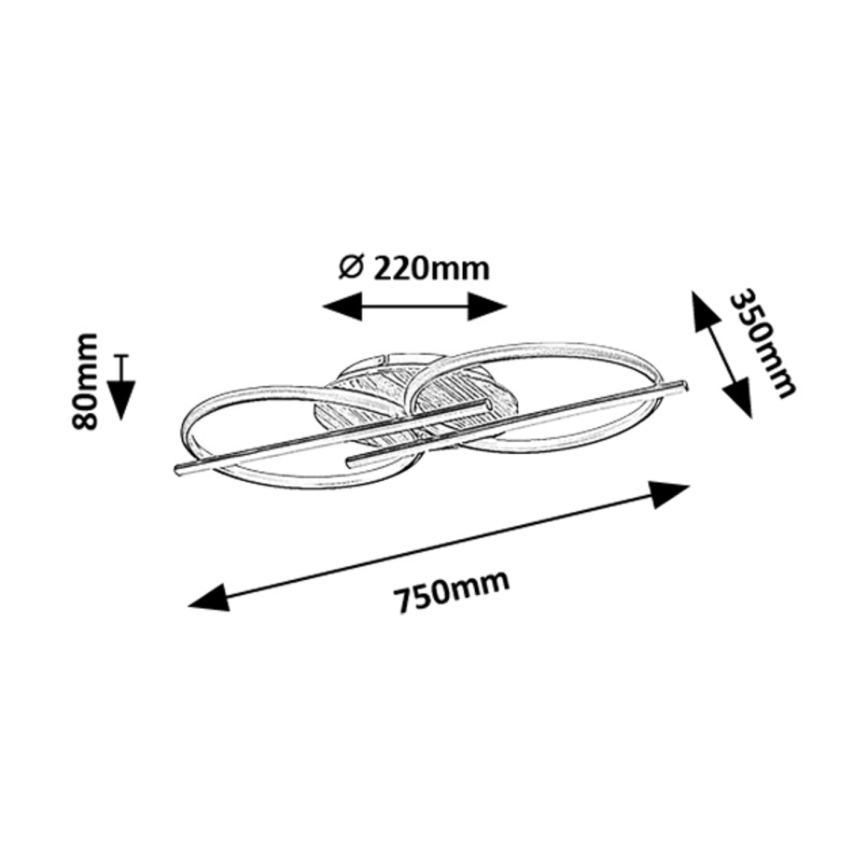 Rabalux - LED taklampa LED/40W/230V 3000/4000/6500K