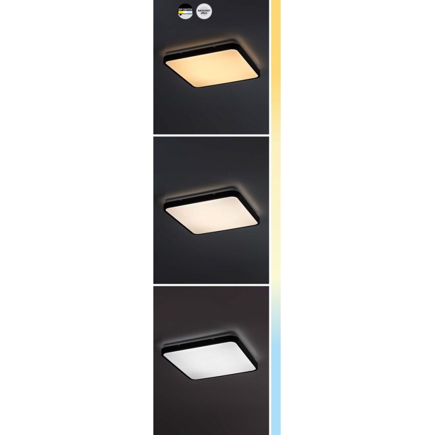 Rabalux - LED taklampa för badrum LED/24W/230V 3000/4000/6000K IP44 29x29 cm vit