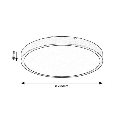 Rabalux - LED taklampa för badrum LED/12W/230V 3000/4000/6000K IP44 diameter 25,5 cm vit