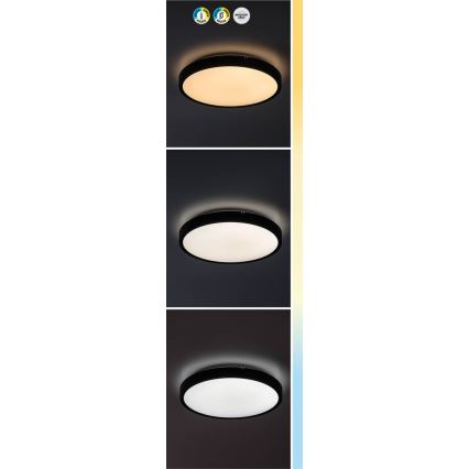 Rabalux - LED ljusreglerad taklampa till badrum LED/24W/230V 3000-6000K IP44 diameter 35,5 cm vit + fjärrkontroll