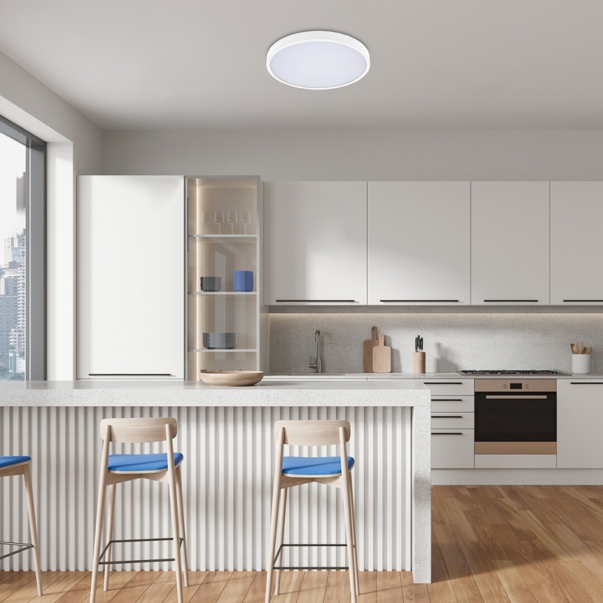 Rabalux - LED RGB Ljusreglerad vägglampa för badrum LED/36W/230V 3000-6000K Wi-Fi Tuya IP44 diameter 42 cm vit