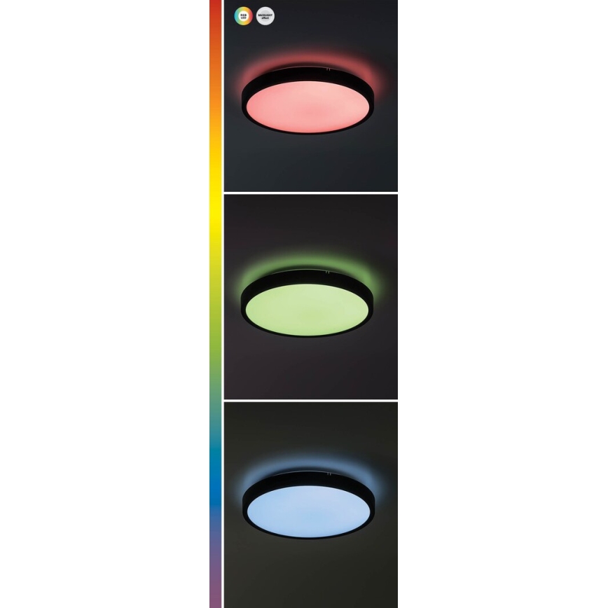 Rabalux - LED RGB Ljusreglerad vägglampa för badrum LED/36W/230V 3000-6000K Wi-Fi Tuya IP44 diameter 42 cm vit