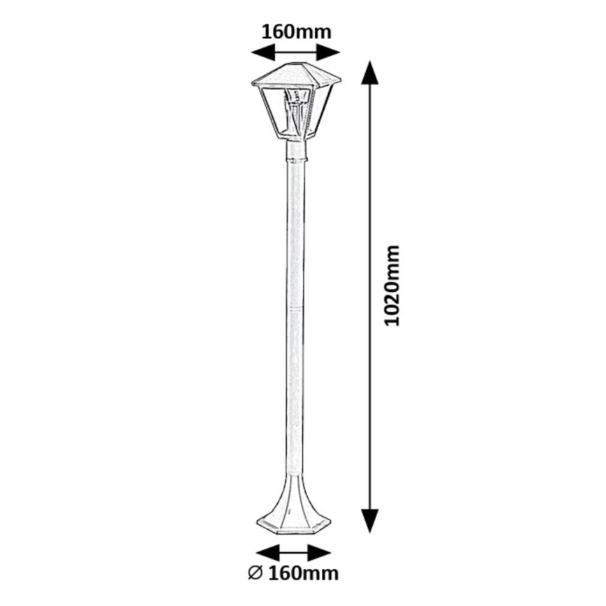 Rabalux - Utomhuslampa 1xE27/40W/230V IP44