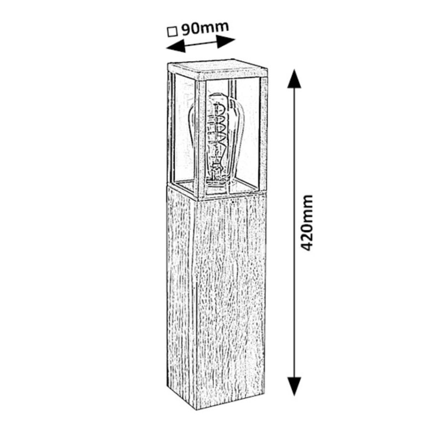 Rabalux - Utomhuslampa 1xE27/60W/230V IP44