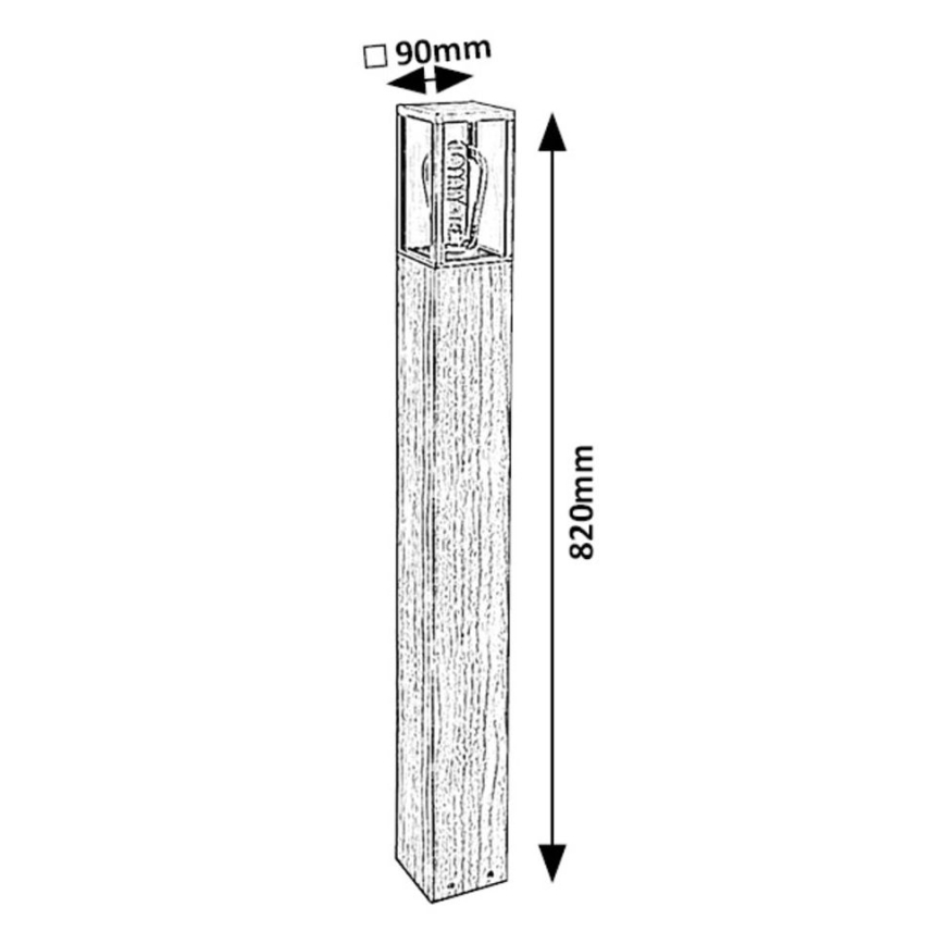 Rabalux - Utomhuslampa 1xE27/60W/230V IP44