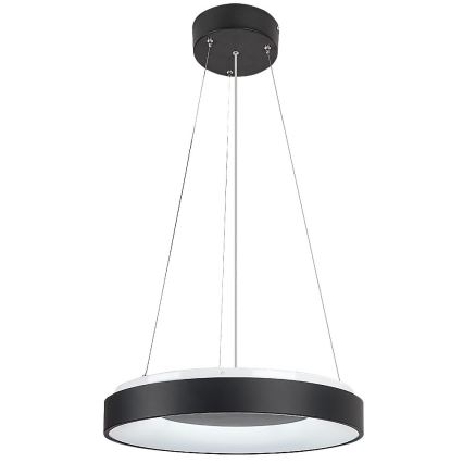 Rabalux - LED ljusreglerad ljuskrona på textilsladd LED/38W/230V 3000-6500K svart + fjärrkontroll