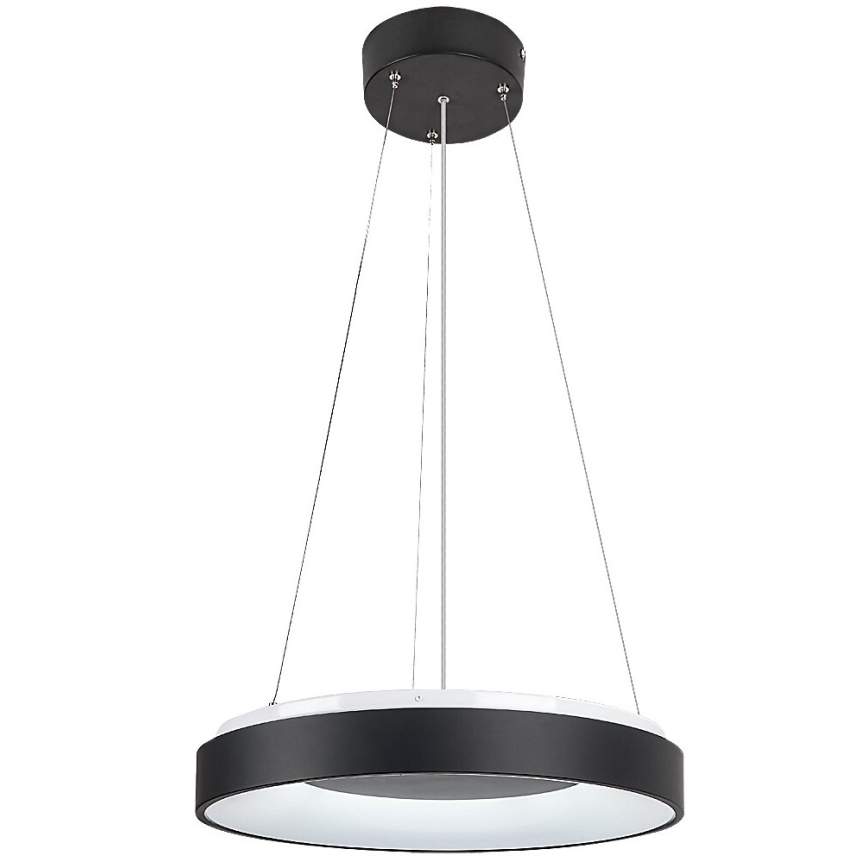 Rabalux - LED ljusreglerad ljuskrona på textilsladd LED/38W/230V 3000-6500K svart + fjärrkontroll