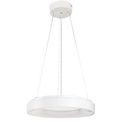 Rabalux - LED ljusreglerad ljuskrona på textilsladd LED/38W/230V 3000-6500K vit + fjärrkontroll