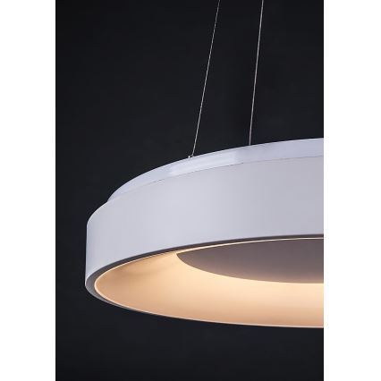 Rabalux - LED ljusreglerad ljuskrona på textilsladd LED/38W/230V 3000-6500K vit + fjärrkontroll