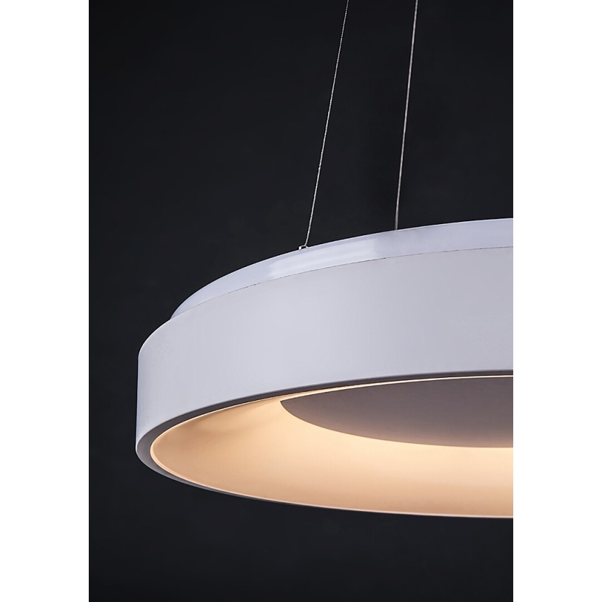 Rabalux - LED ljusreglerad ljuskrona på textilsladd LED/38W/230V 3000-6500K vit + fjärrkontroll
