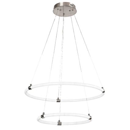 Rabalux - LED ljusreglerad ljuskrona på textilsladd LED/55W/230V + fjärrkontroll
