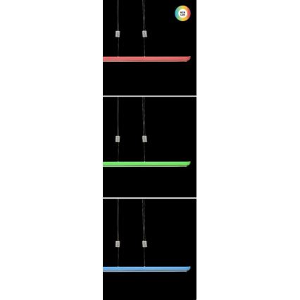 Rabalux - LED RGB Ljusreglerad ljuskrona på textilsladd LED/24W/230V Wi-Fi Tuya + fjärrkontroll