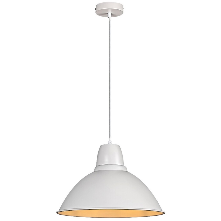 Rabalux - Ljuskrona med textilsladd 1xE27/60W/230V vit