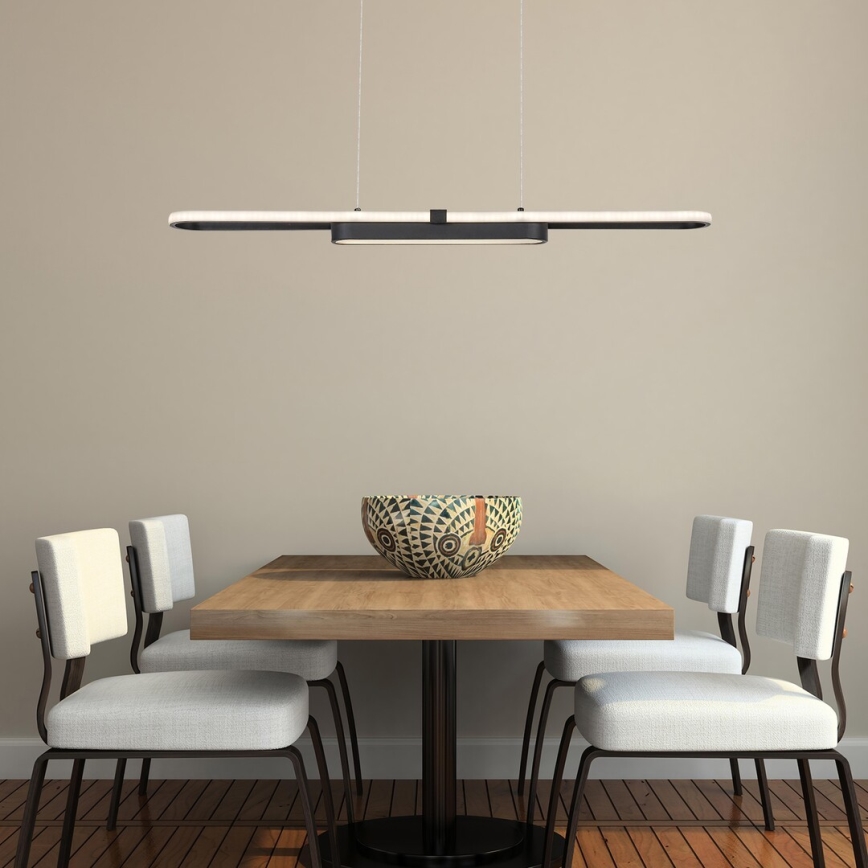 Rabalux - LED ljuskrona med textilsladd LED/48W/230V 4000K svart