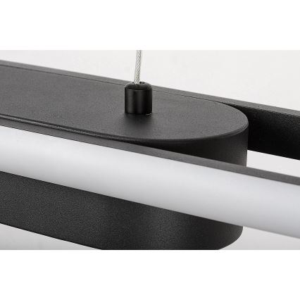 Rabalux - LED ljuskrona med textilsladd LED/48W/230V 4000K svart
