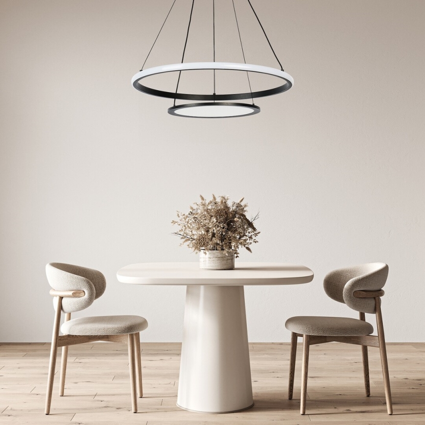 Rabalux - LED ljusreglerad ljuskrona på textilsladd LED/42W/230V 3000-6500K + fjärrkontroll