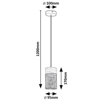 Rabalux - Taklampa 3xE27/25W/230V bok