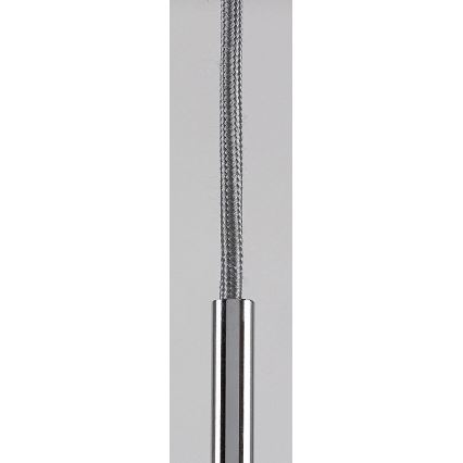 Rabalux - Ljuskrona med textilsladd 1xE27/40W/230V genomskinlig/skinande krom