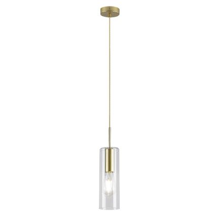 Rabalux - Ljuskrona med textilsladd 1xE27/40W/230V genomskinlig/guld