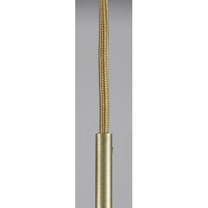 Rabalux - Ljuskrona med textilsladd 1xE27/40W/230V genomskinlig/guld