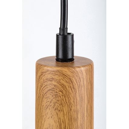 Rabalux - Ljuskrona med textilsladd 1xE27/60W/230V bok