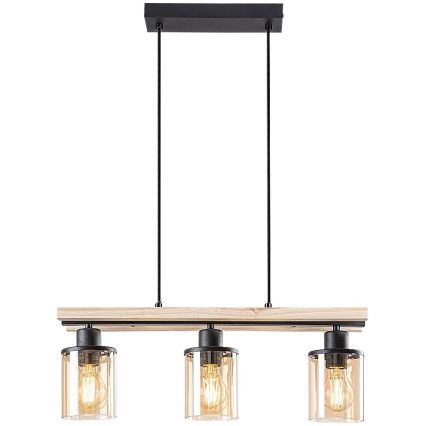 Rabalux - Ljuskrona med textilsladd 3xE27/25W/230V tall