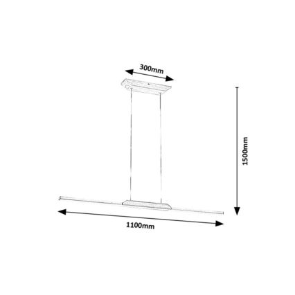 Rabalux - LED ljuskrona med textilsladd LED/26W/230V 4000K bok