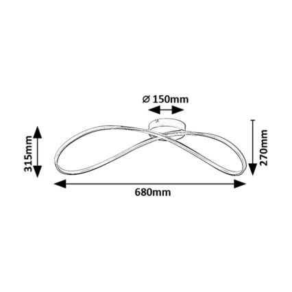 Rabalux - LED taklampa LED/30W/230V 3000K